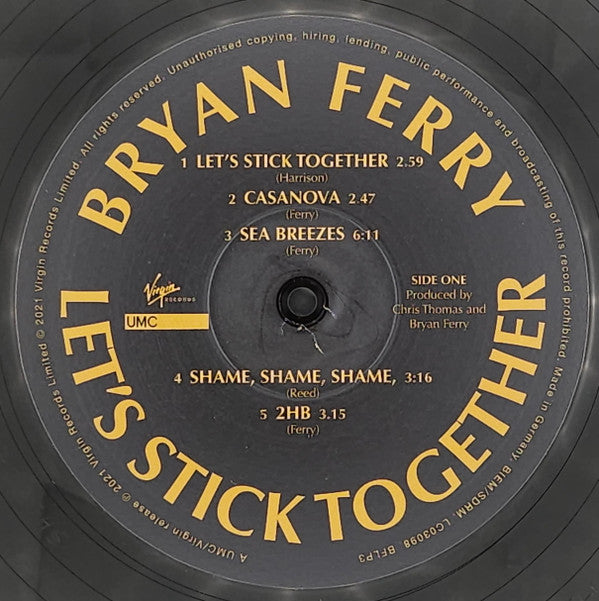 Bryan Ferry : Let's Stick Together (LP, Album, Comp, RE, RM, 180)