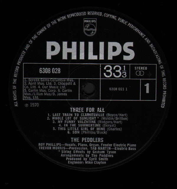 Peddlers* : Three For All (LP, Album)