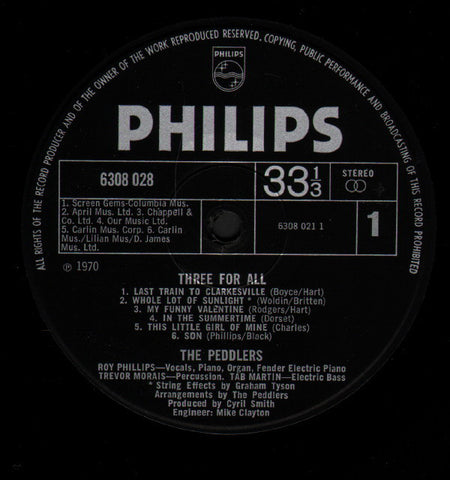 Peddlers* : Three For All (LP, Album)
