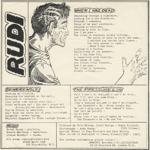 Rudi : When I Was Dead (7", Single)