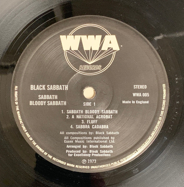 Black Sabbath : Sabbath Bloody Sabbath (LP, Album, Rai)