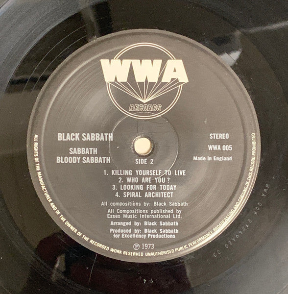 Black Sabbath : Sabbath Bloody Sabbath (LP, Album, Rai)