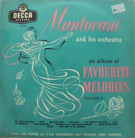 Mantovani And His Orchestra : An Album Of Favourite Melodies Volume 3 (LP, Album, Mono)