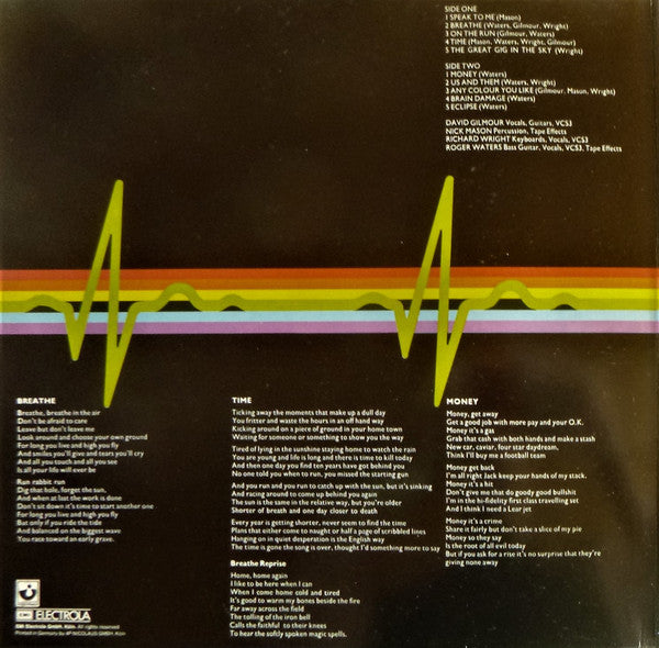 Pink Floyd : The Dark Side Of The Moon (LP, Album, RE, Gat)