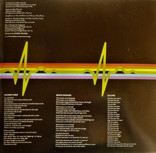 Pink Floyd : The Dark Side Of The Moon (LP, Album, RE, Gat)