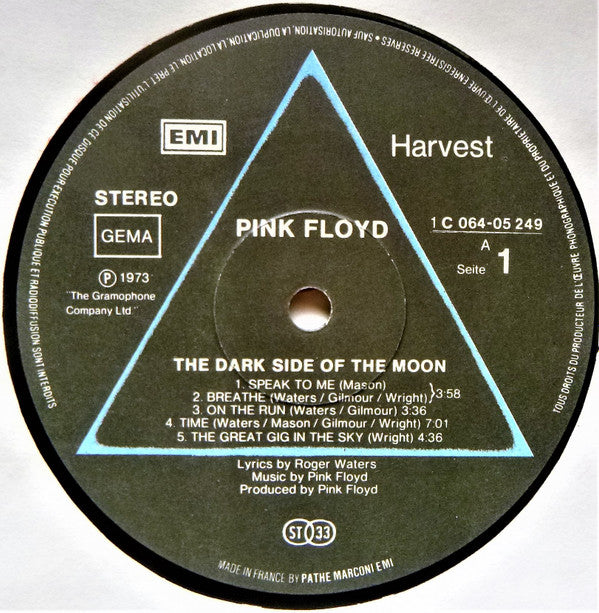 Pink Floyd : The Dark Side Of The Moon (LP, Album, RE, Gat)
