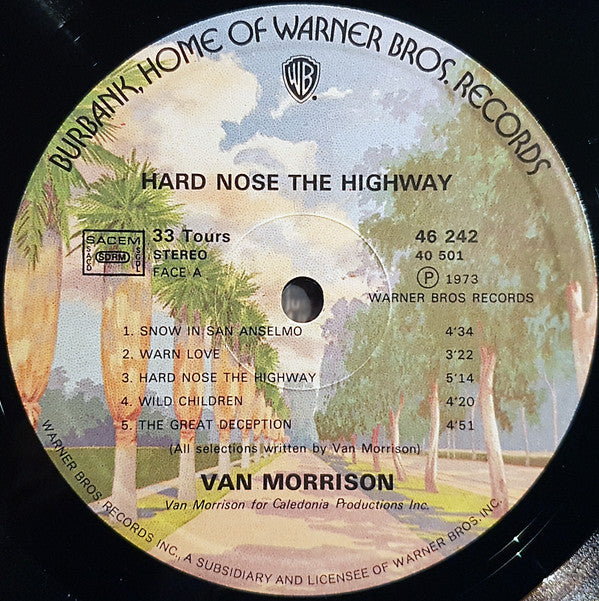 Van Morrison : Hard Nose The Highway (LP, Album)