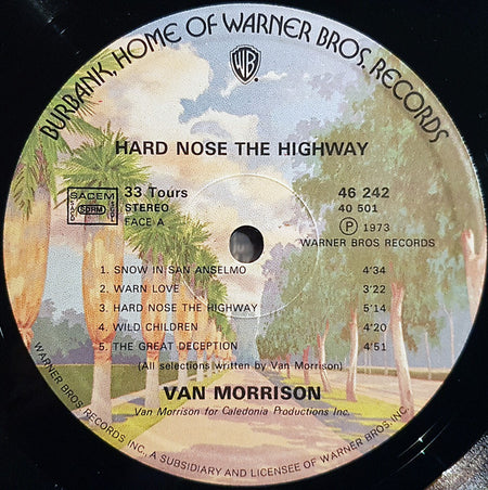 Van Morrison : Hard Nose The Highway (LP, Album)
