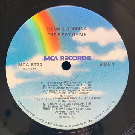 Dennis Robbins : The First Of Me (LP, Album, Glo)