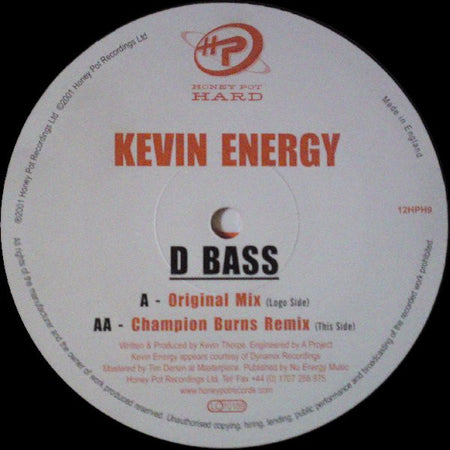 Kevin Energy : D Bass (12")