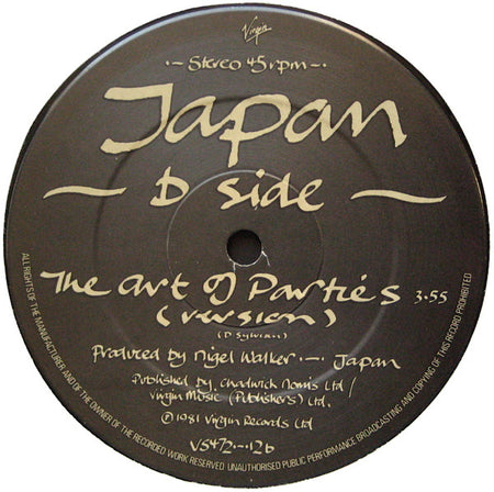 Japan : Ghosts (12", Single, M/Print, Λ C)
