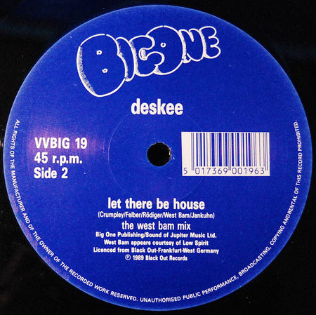 Deskee : Let There Be House (12", Pic)