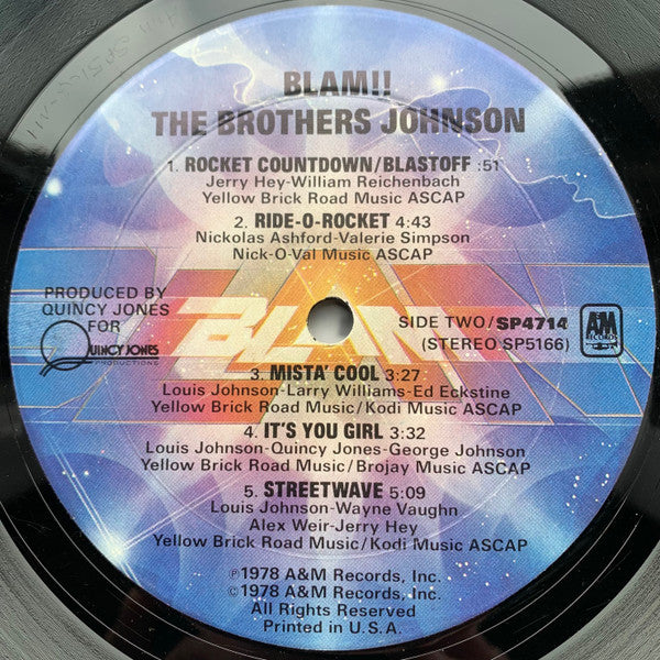 The Brothers Johnson* : Blam!! (LP, Album, Mon)