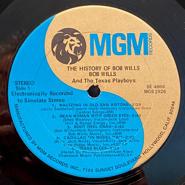 Bob Wills & The Texas Playboys* : The History Of Bob Wills & The Texas Playboys (LP, Album, Comp, Sim)