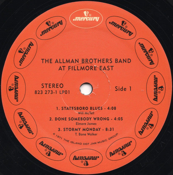 The Allman Brothers Band : The Allman Brothers Band At Fillmore East (2xLP, Album, RE, Uni)