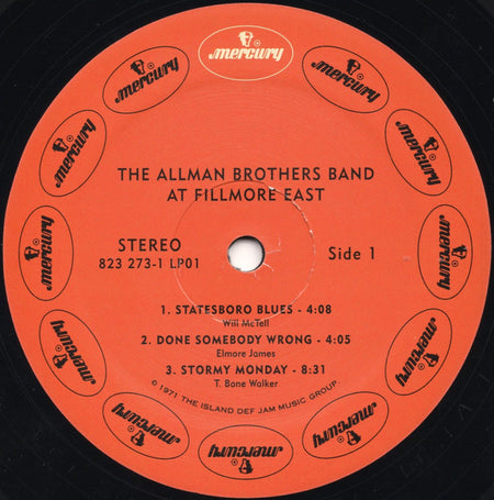 The Allman Brothers Band : The Allman Brothers Band At Fillmore East (2xLP, Album, RE, Uni)