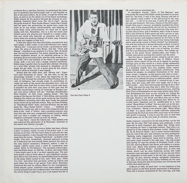 Eddie Cochran : Eddie Cochran (2xLP, Comp, Mono, All)
