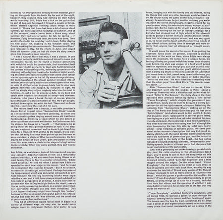 Eddie Cochran : Eddie Cochran (2xLP, Comp, Mono, All)