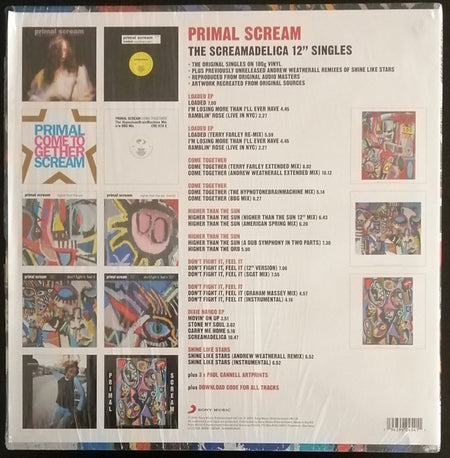 Primal Scream : The Screamadelica 12" Singles (12", EP, RE, 180 + 12", EP, RE, 180 + 12", Single,)