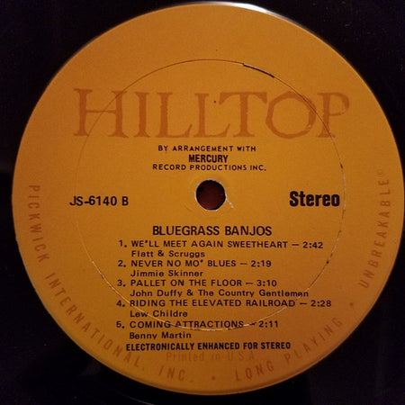 Various : Bluegrass Banjos! (LP, Comp, RE)