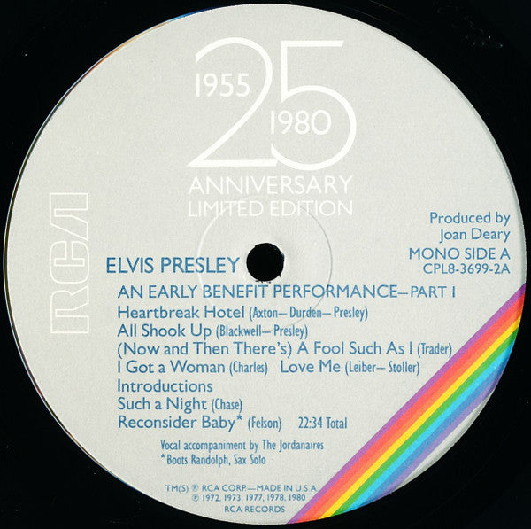 Elvis Aron Presley* : Elvis Aron Presley (1955-1980 - 25 Anniversary) (8xLP, Mono + Box, Ltd, Num)