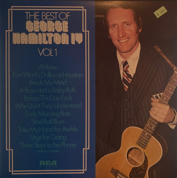 George Hamilton IV : The Best Of George Hamilton IV Vol 1 (LP, Comp, RE, Ora)