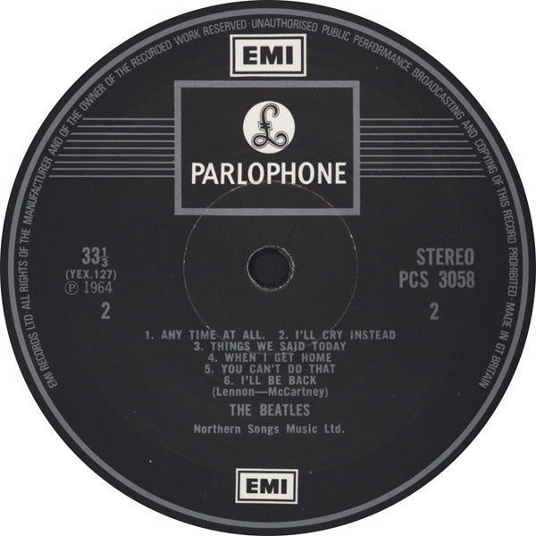 The Beatles : A Hard Day's Night (LP, Album, RE, HTM)