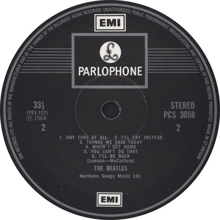 The Beatles : A Hard Day's Night (LP, Album, RE, HTM)