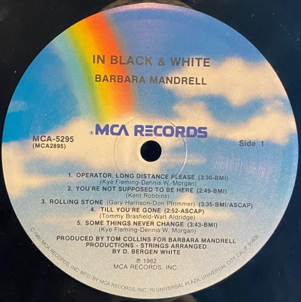 Barbara Mandrell : In Black & White (LP, Album, RE, Pin)