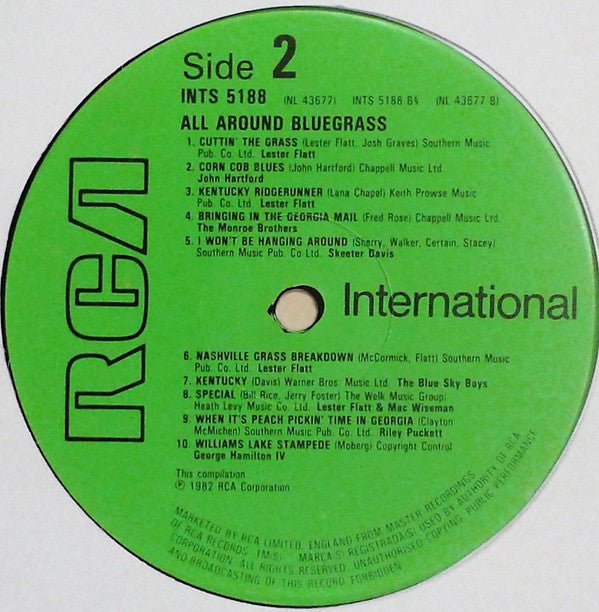 Various : All Around Bluegrass - 20 Of The Best (LP, Comp)