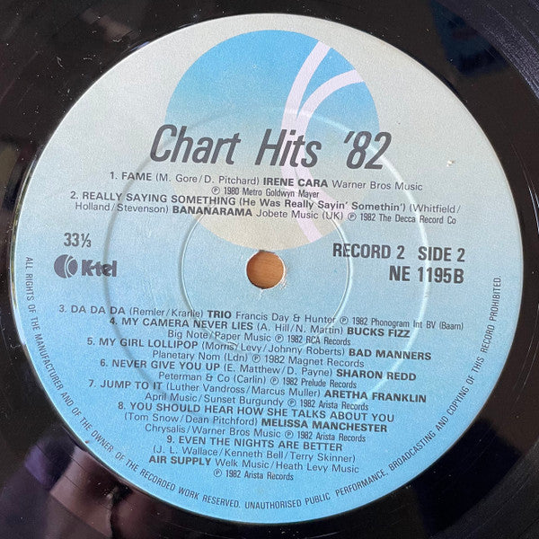 Various : Charthits 82 Vol. 2 (LP, Comp)