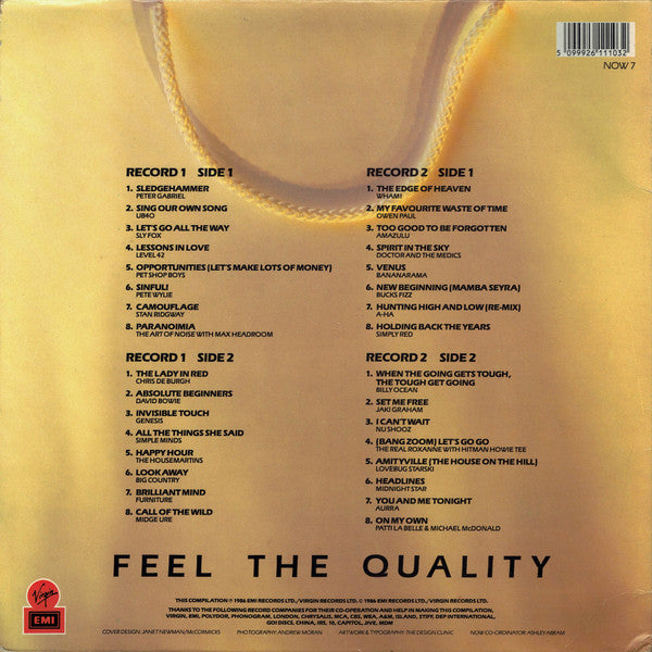 Various : Now That's What I Call Music 7 (2xLP, Album, Comp, EMI)