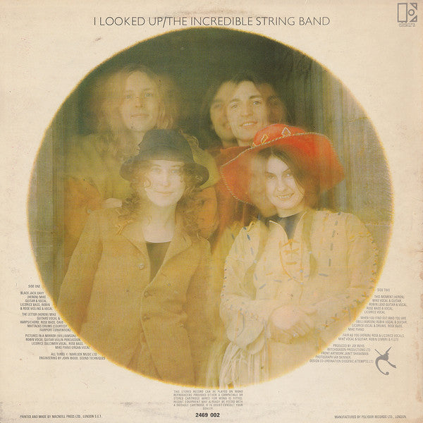 The Incredible String Band : I Looked Up (LP, Album)
