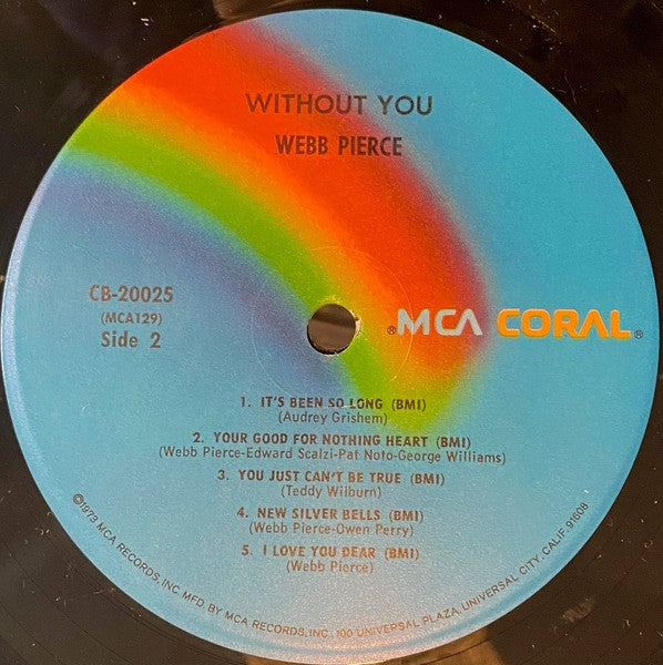 Webb Pierce : Without You (LP, Comp, Mono, Pin)