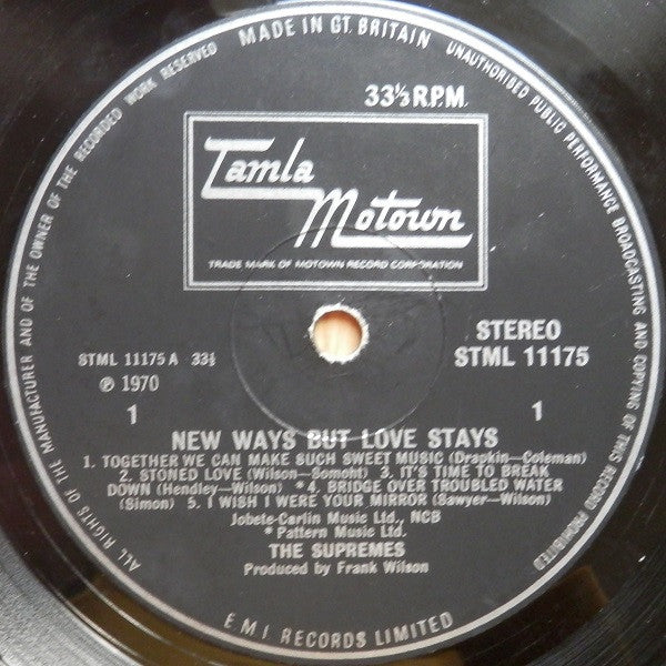 The Supremes : New Ways But Love Stays (LP, Album)
