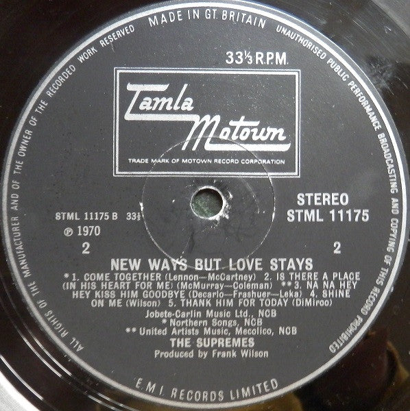 The Supremes : New Ways But Love Stays (LP, Album)