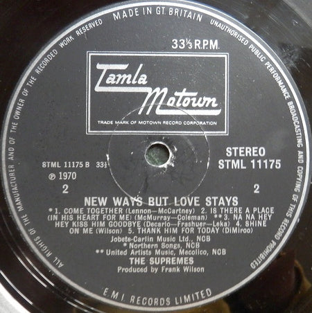 The Supremes : New Ways But Love Stays (LP, Album)