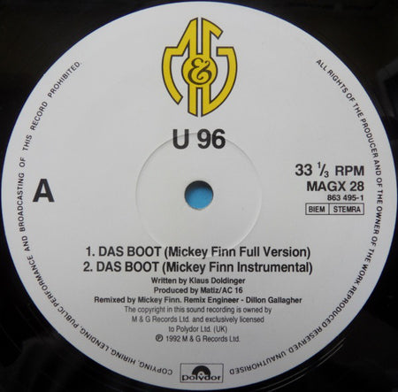 U 96* : Das Boot (12", Single)