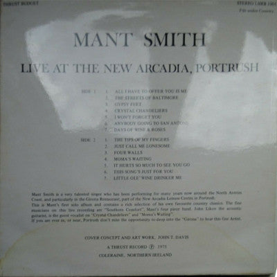 Mant Smith and Southern Comfort : Days of Wine and Roses (LP, Album)