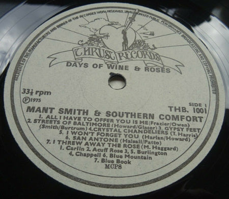 Mant Smith and Southern Comfort : Days of Wine and Roses (LP, Album)