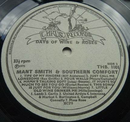 Mant Smith and Southern Comfort : Days of Wine and Roses (LP, Album)