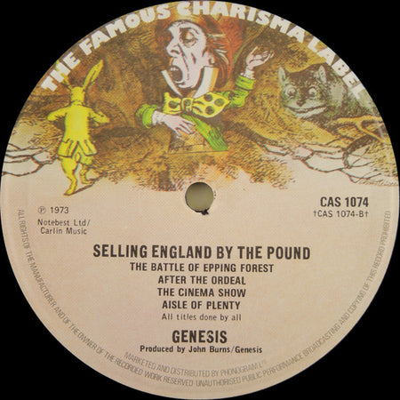 Genesis : Selling England By The Pound (LP, Album, RE, Sma)