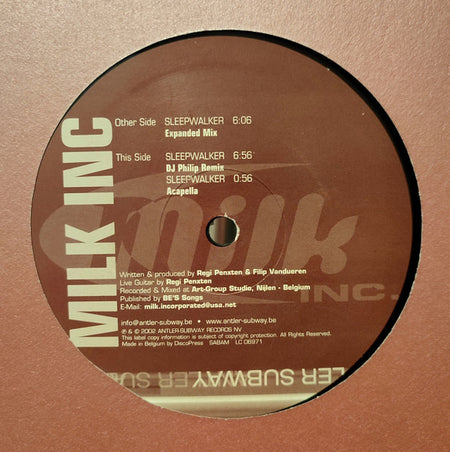 Milk Inc. : Sleepwalker (12")