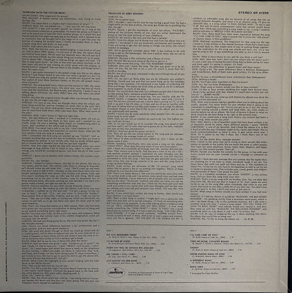 The Statler Brothers : Innerview (LP)