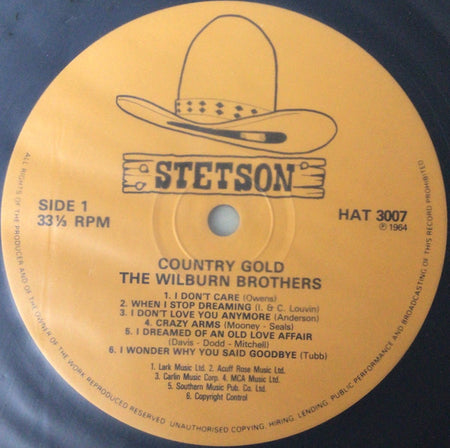 The Wilburn Brothers : Country Gold (LP, Album, Mono, RE)