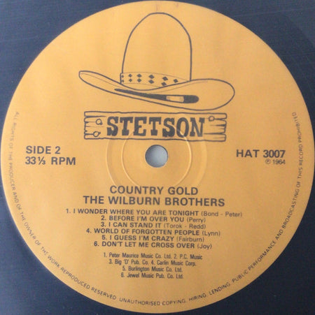 The Wilburn Brothers : Country Gold (LP, Album, Mono, RE)