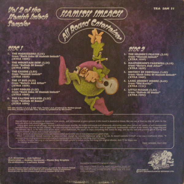 Hamish Imlach : All Round Entertainer, Sampler Vol. 2 (LP, Comp)