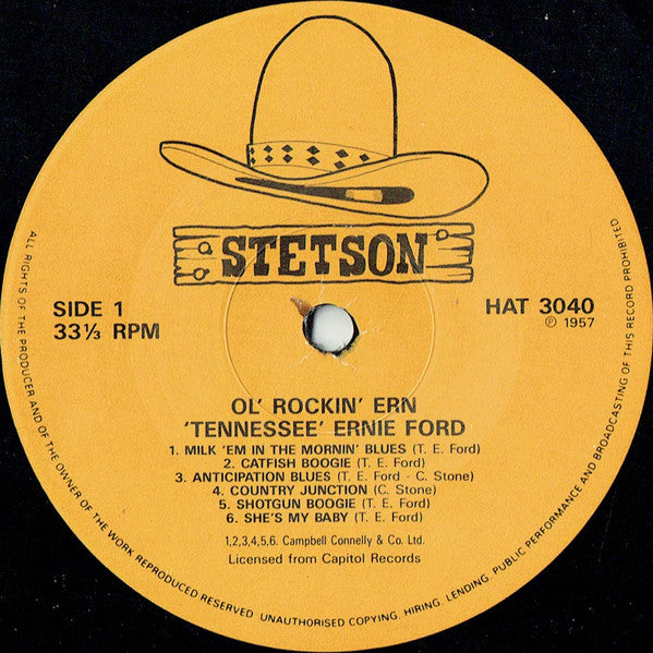 Tennessee Ernie Ford : Ol' Rockin' Ern (LP, Mono, RE)