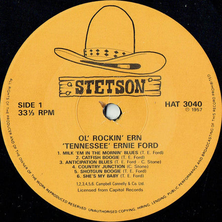 Tennessee Ernie Ford : Ol' Rockin' Ern (LP, Mono, RE)