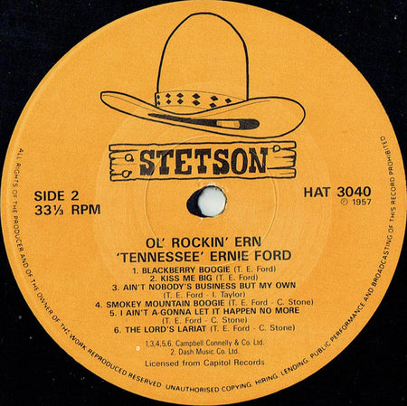 Tennessee Ernie Ford : Ol' Rockin' Ern (LP, Mono, RE)